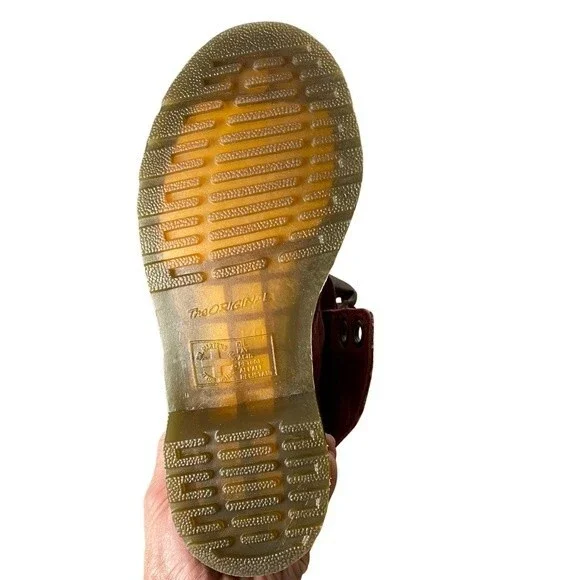 Dr. Martens Triumph Boots Cherry Red Darkened Mirage Floral Print Size 5 - Picture 6 of 8